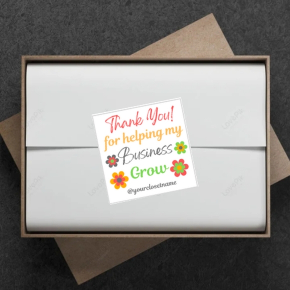 ♥️ 5x25 / 60 Thank you Rainbow Stickerd - Picture 2 of 3